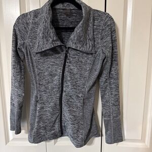 Women's Calia Heathered Gray Athletic Jacket In XS Full Zip Workout Stylish